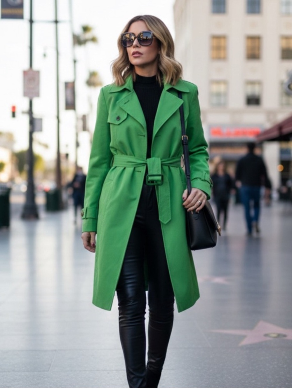 Kate Spade New York Kelly Green Pleated Back Trench Coat - NWT!